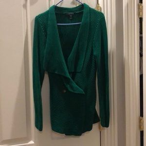 Green Ralph Lauren Drapey Winter Sweater